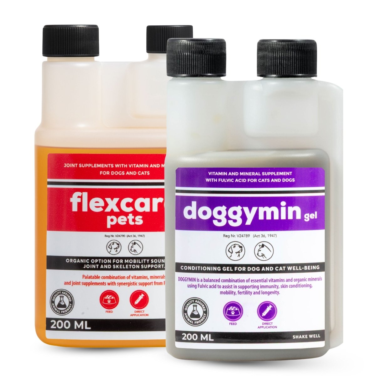 Flexcare & Doggymin (Joint & Skin Support For Dogs & Cats) - Camelus - Joint | Skeleton | Mobility | Skin Conditioning | Longevity | Fertility | Immunity