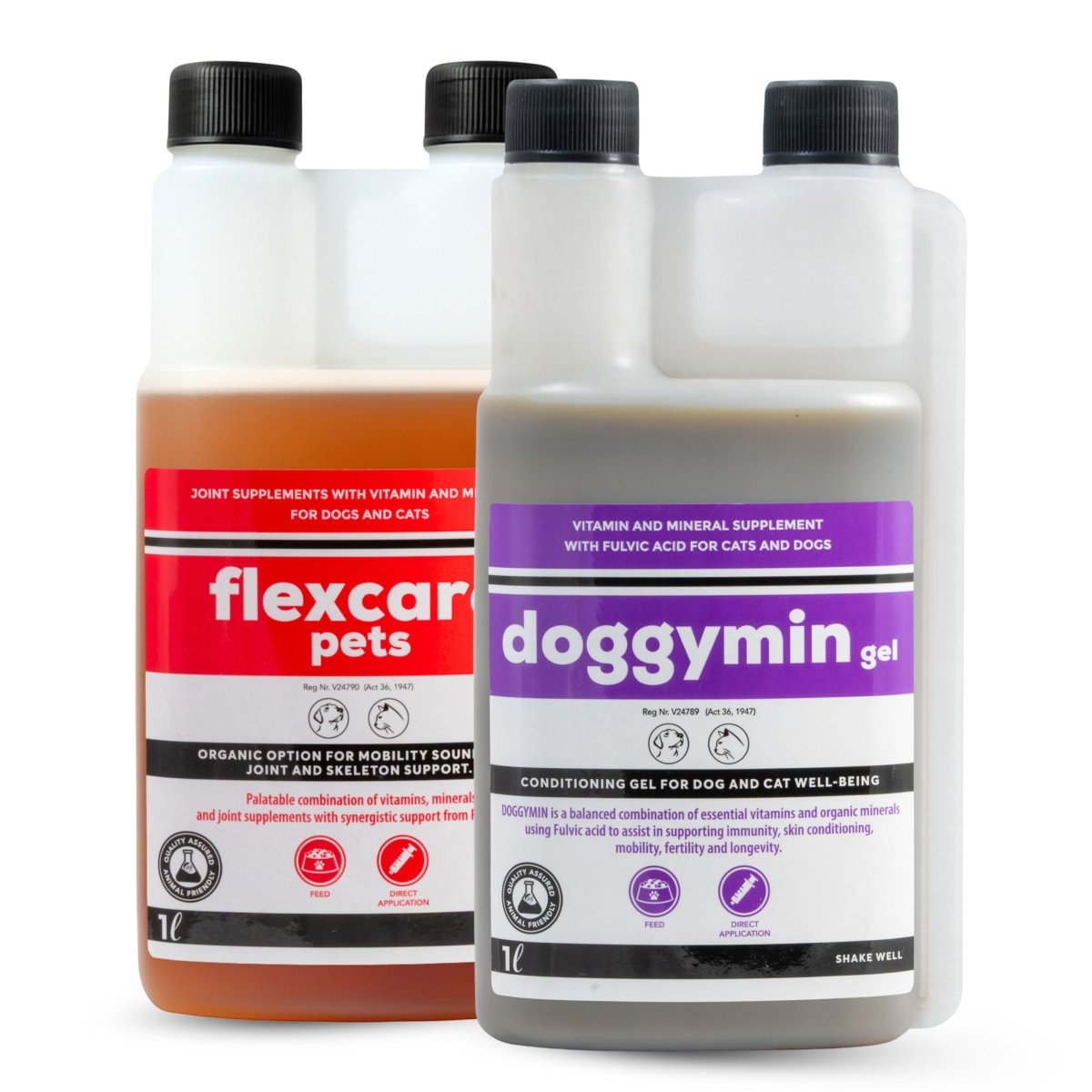 Flexcare & Doggymin (Joint & Skin Support For Dogs & Cats) - Camelus - Joint | Skeleton | Mobility | Skin Conditioning | Longevity | Fertility | Immunity