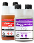 Flexcare & Doggymin (Joint & Skin Support For Dogs & Cats) - Camelus - Joint | Skeleton | Mobility | Skin Conditioning | Longevity | Fertility | Immunity