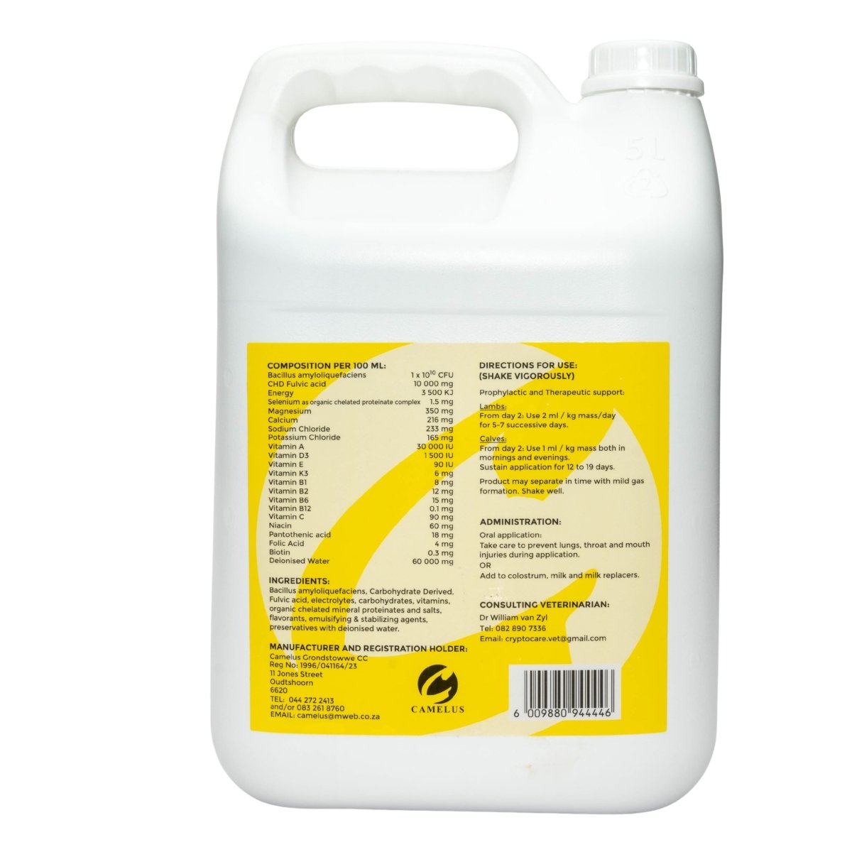 Cryptocare RTU (Supplement For Lambs, Calves & Cattle) - Camelus - Rumen Development | Digestive Support | Immunity