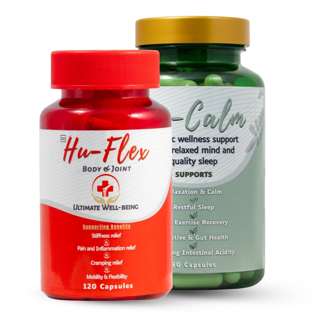 HuCalm & HuFlex – Ultimate Wellness Combo for Hu - Camelus - Calm | Sleep | Gut | Immunity | Pain | Mobility | Longevity
