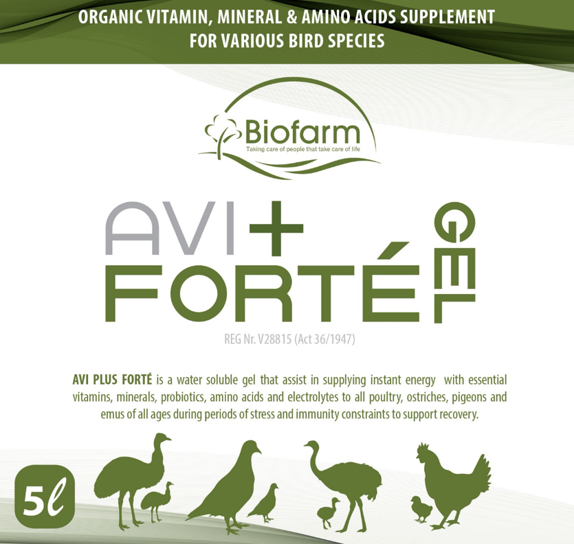 Avi Forte Gel (Supplement For Poultry, Ostriches, Emus & Pigeons) - camelusonline