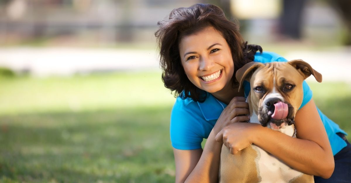 Woman with dog⁠