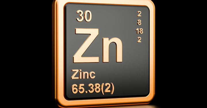 Zinc Chemical Element 3D Render⁠