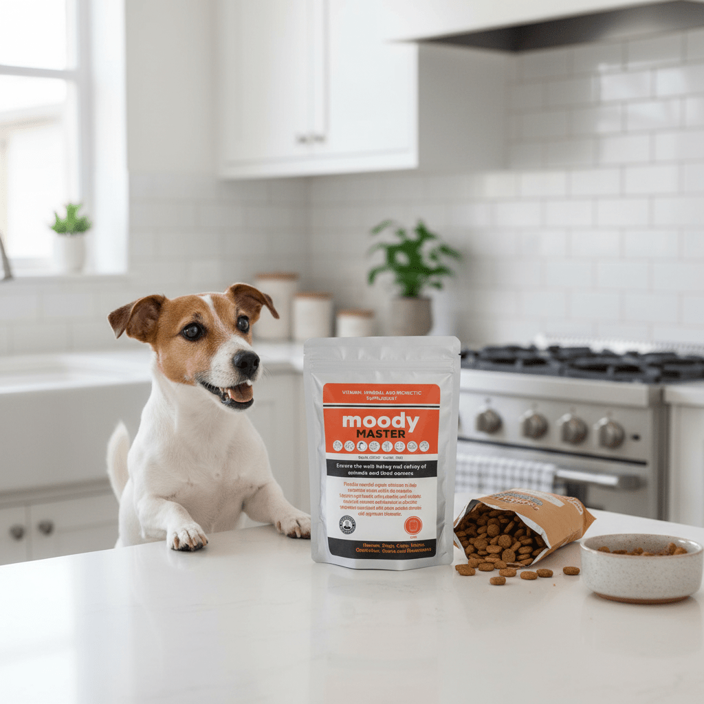 Moody Master: Natural Mood, Behaviour & Gut–Brain Support for Dogs - Camelus