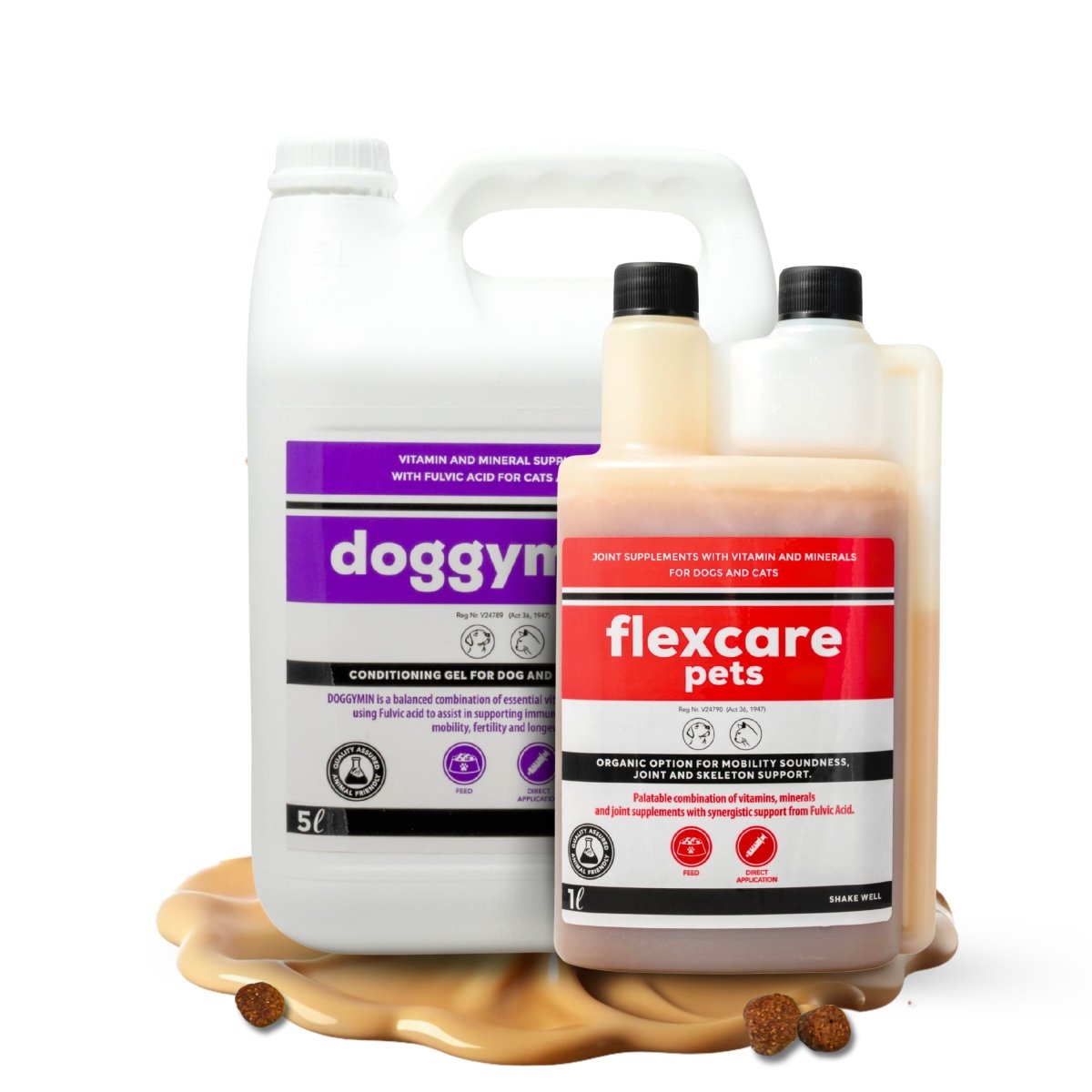 Flexcare &amp; Doggymin (Joint &amp; Skin Support For Dogs &amp; Cats) - Camelus - Joint | Skeleton | Mobility | Skin Conditioning | Longevity | Fertility | Immunity