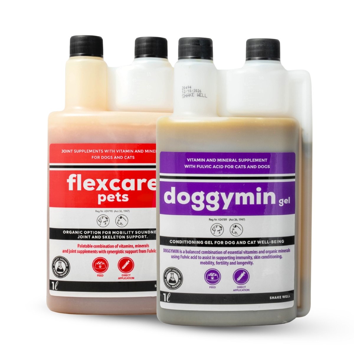 Flexcare & Doggymin (Joint & Skin Support For Dogs & Cats) - Camelus - Joint | Skeleton | Mobility | Skin Conditioning | Longevity | Fertility | Immunity