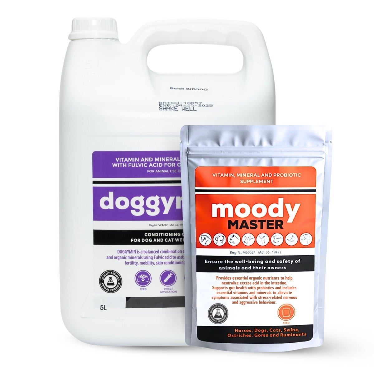 DoggyMin &amp; Moody Master (Wellness &amp; Calmness Support for Dogs) - Camelus - Skin | Longevity | Immunity | Barking | Anxiety | Probiotic