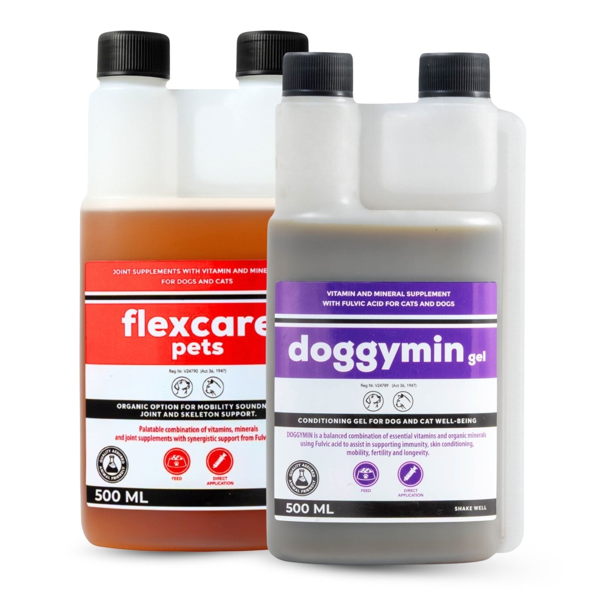 Flexcare &amp; Doggymin (Joint &amp; Skin Support For Dogs &amp; Cats) - Camelus - Joint | Skeleton | Mobility | Skin Conditioning | Longevity | Fertility | Immunity
