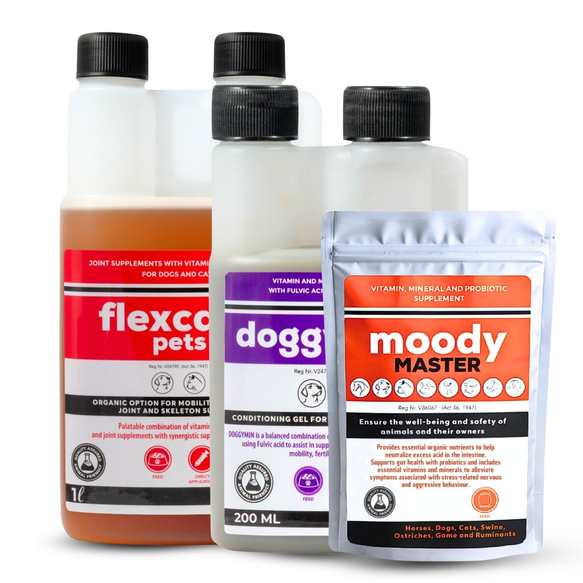 Flexcare, Doggymin &amp; Moody Master (Ultimate Wellness for Dogs &amp; Cats) - Camelus - Immunity | Skin &amp; Coat | Movement | Anxiety | Happiness