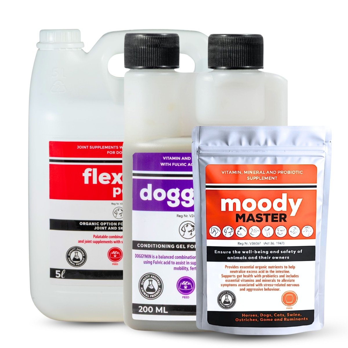 Flexcare, Doggymin &amp; Moody Master (Ultimate Wellness for Dogs &amp; Cats) - Camelus - Immunity | Skin &amp; Coat | Movement | Anxiety | Happiness