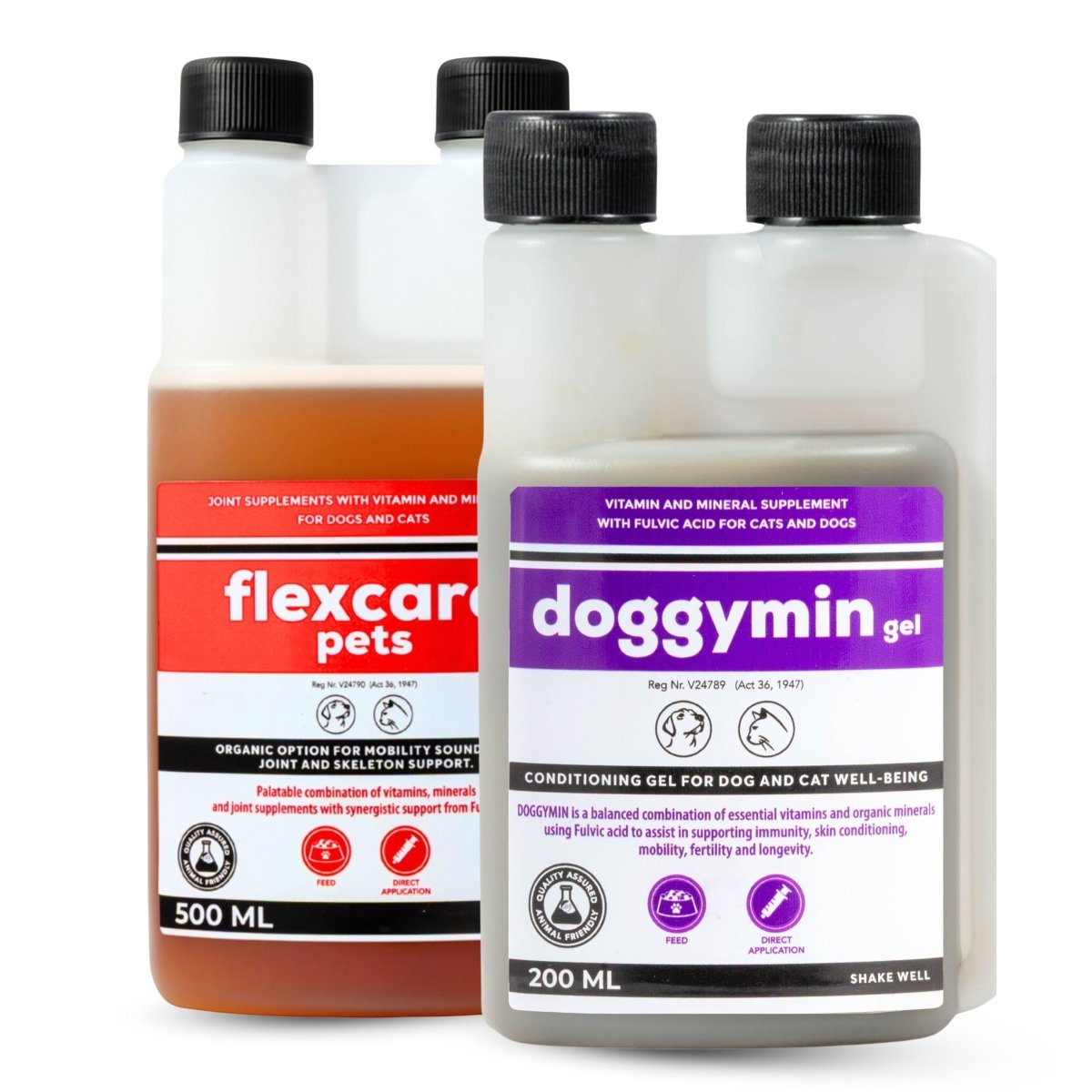 Flexcare &amp; Doggymin (Joint &amp; Skin Support For Dogs &amp; Cats) - Camelus - Joint | Skeleton | Mobility | Skin Conditioning | Longevity | Fertility | Immunity