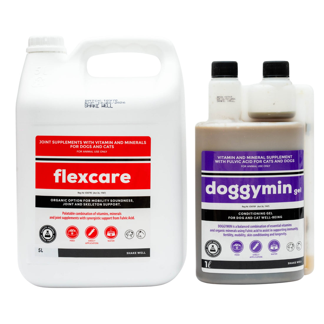 Flexcare & Doggymin (Joint & Skin Support For Dogs & Cats)