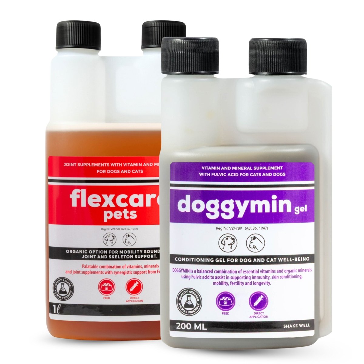 Flexcare &amp; Doggymin (Joint &amp; Skin Support For Dogs &amp; Cats) - Camelus - Joint | Skeleton | Mobility | Skin Conditioning | Longevity | Fertility | Immunity