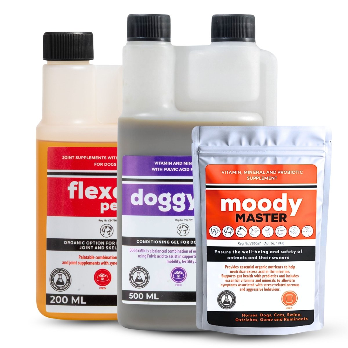 Flexcare, Doggymin &amp; Moody Master (Ultimate Wellness for Dogs &amp; Cats) - Camelus - Immunity | Skin &amp; Coat | Movement | Anxiety | Happiness