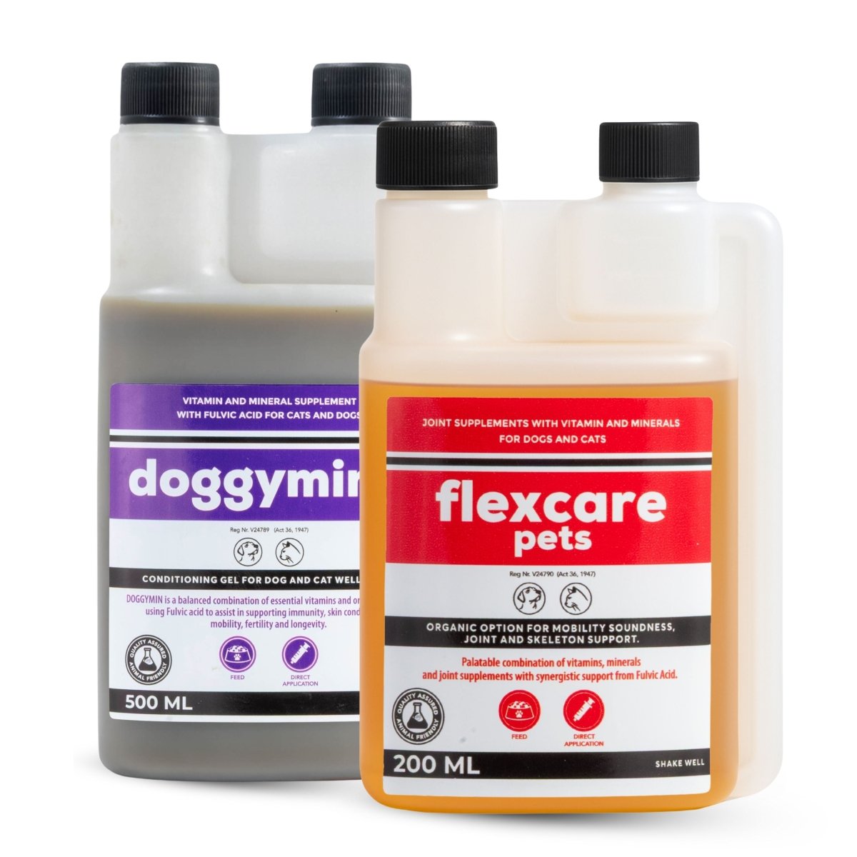 Flexcare &amp; Doggymin (Joint &amp; Skin Support For Dogs &amp; Cats) - Camelus - Joint | Skeleton | Mobility | Skin Conditioning | Longevity | Fertility | Immunity