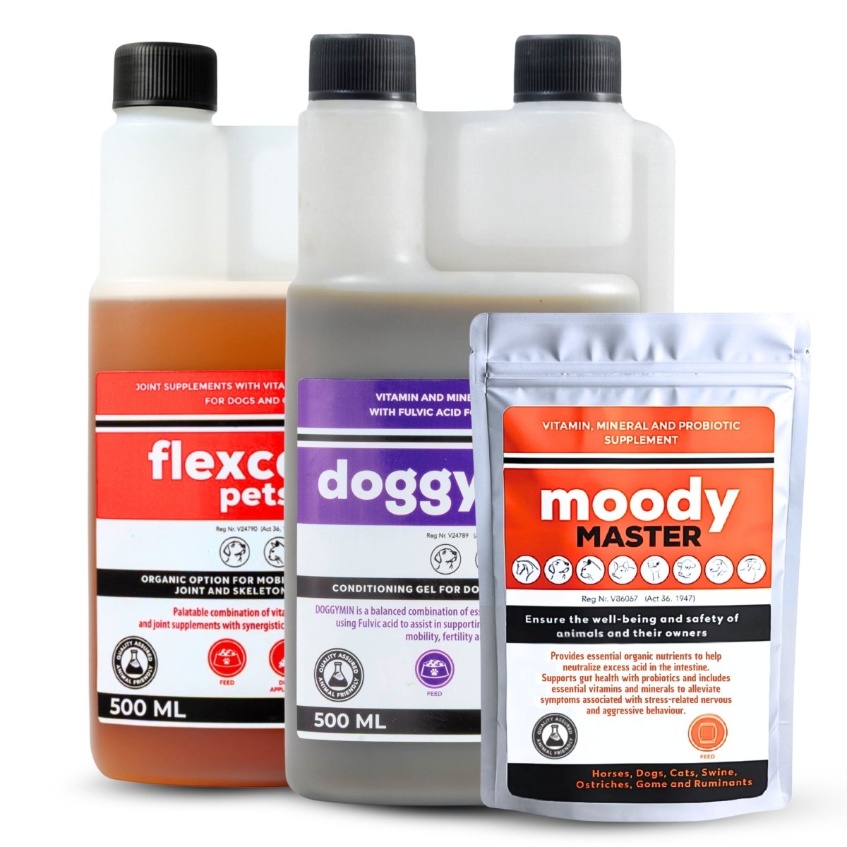 Flexcare, Doggymin &amp; Moody Master (Ultimate Wellness for Dogs &amp; Cats) - Camelus - Immunity | Skin &amp; Coat | Movement | Anxiety | Happiness