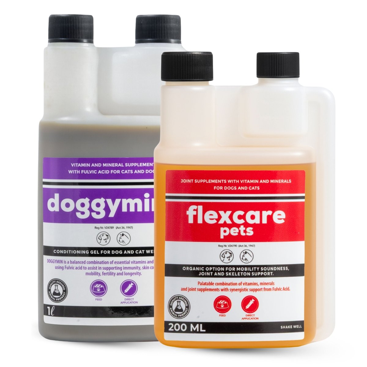 Flexcare &amp; Doggymin (Joint &amp; Skin Support For Dogs &amp; Cats) - Camelus - Joint | Skeleton | Mobility | Skin Conditioning | Longevity | Fertility | Immunity