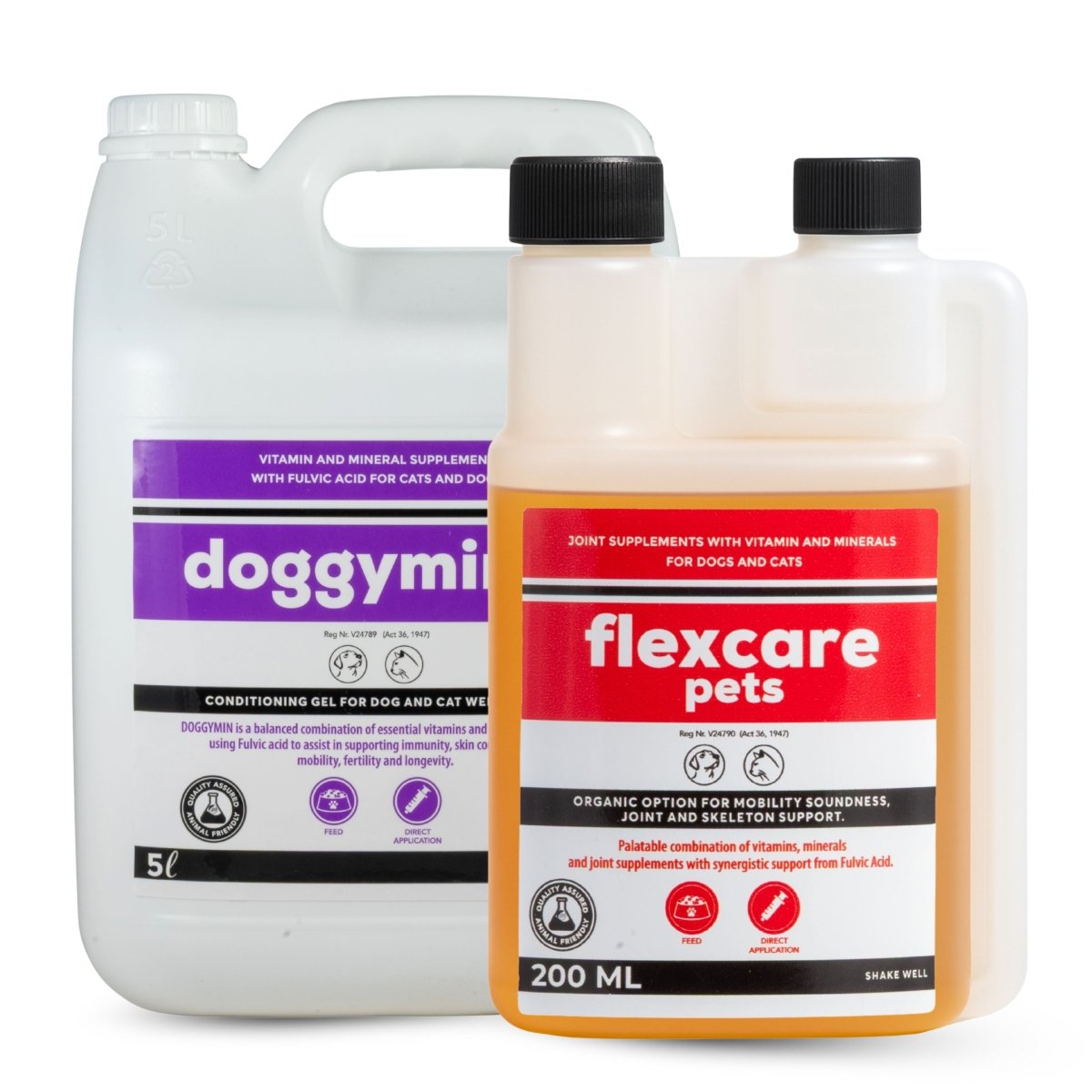 Flexcare &amp; Doggymin (Joint &amp; Skin Support For Dogs &amp; Cats) - Camelus - Joint | Skeleton | Mobility | Skin Conditioning | Longevity | Fertility | Immunity