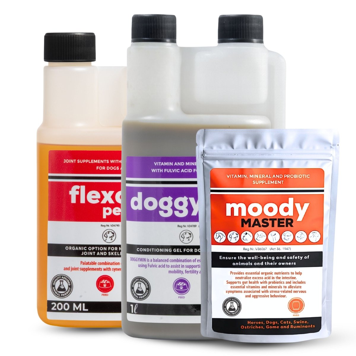 Flexcare, Doggymin &amp; Moody Master (Ultimate Wellness for Dogs &amp; Cats) - Camelus - Immunity | Skin &amp; Coat | Movement | Anxiety | Happiness