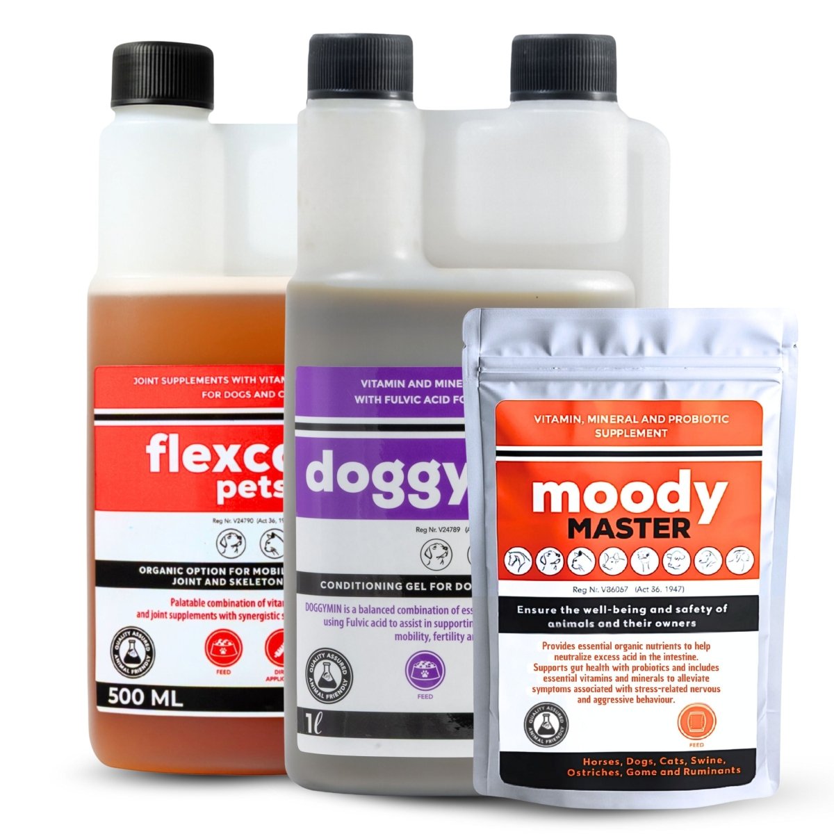 Flexcare, Doggymin &amp; Moody Master (Ultimate Wellness for Dogs &amp; Cats) - Camelus - Immunity | Skin &amp; Coat | Movement | Anxiety | Happiness
