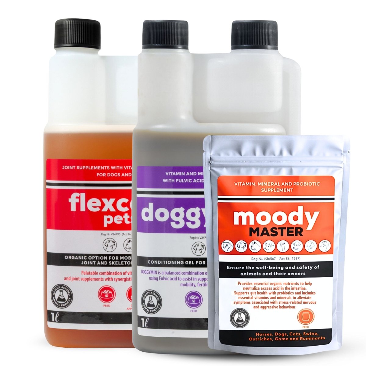 Flexcare, Doggymin &amp; Moody Master (Ultimate Wellness for Dogs &amp; Cats) - Camelus - Immunity | Skin &amp; Coat | Movement | Anxiety | Happiness