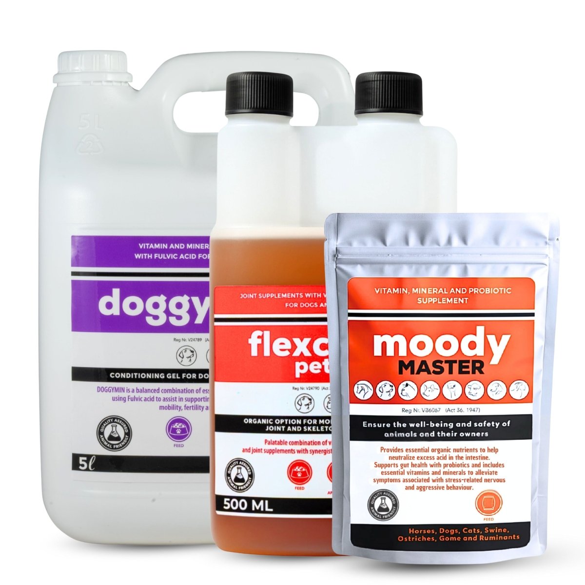 Flexcare, Doggymin &amp; Moody Master (Ultimate Wellness for Dogs &amp; Cats) - Camelus - Immunity | Skin &amp; Coat | Movement | Anxiety | Happiness