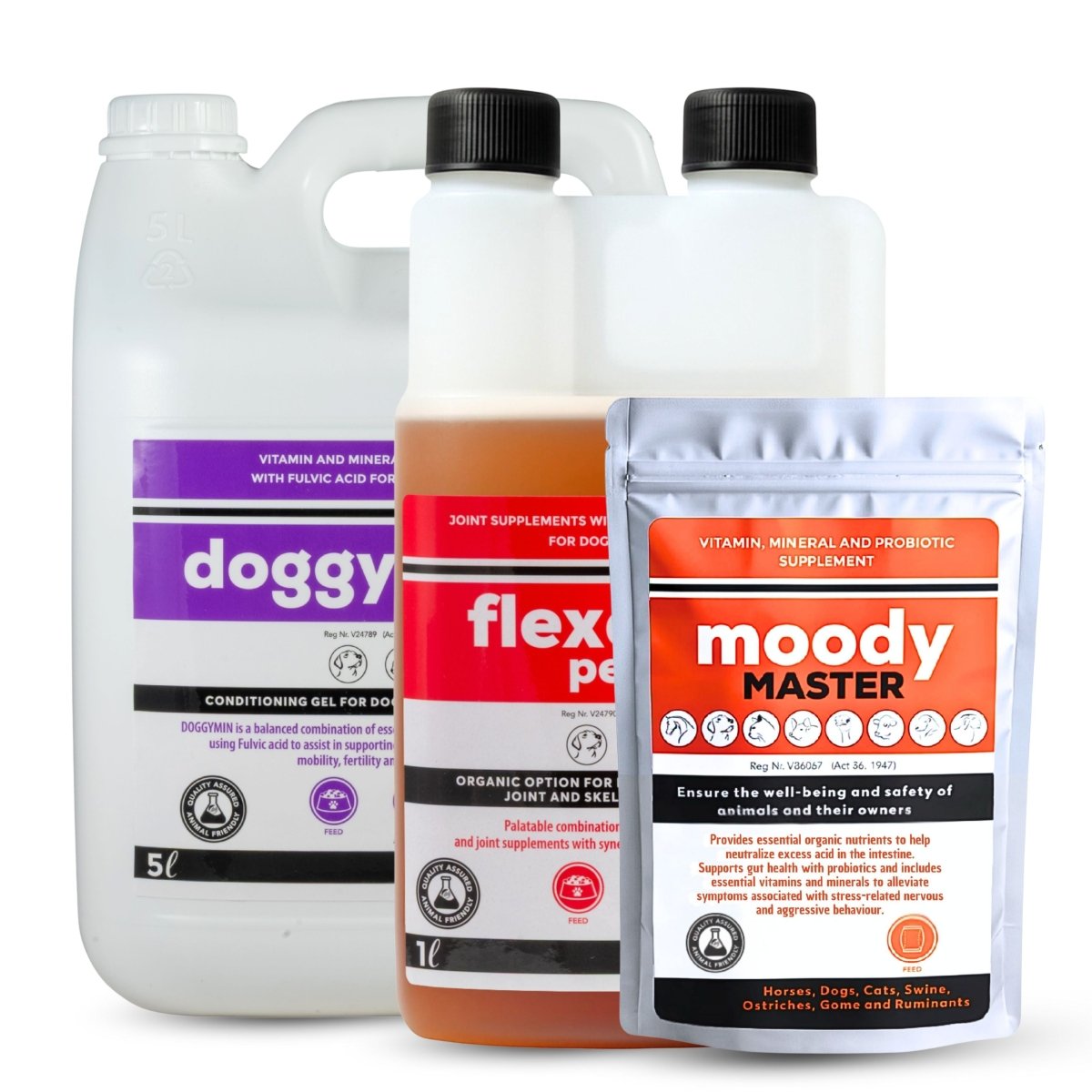 Flexcare, Doggymin &amp; Moody Master (Ultimate Wellness for Dogs &amp; Cats) - Camelus - Immunity | Skin &amp; Coat | Movement | Anxiety | Happiness