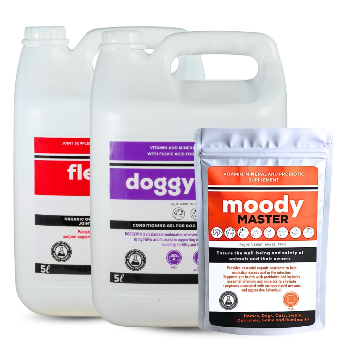 Flexcare, Doggymin &amp; Moody Master (Ultimate Wellness for Dogs &amp; Cats) - Camelus - Immunity | Skin &amp; Coat | Movement | Anxiety | Happiness