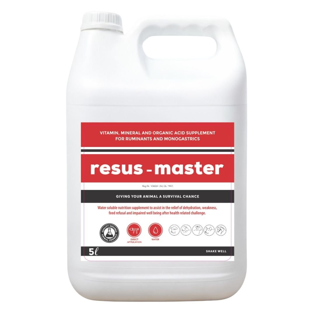 Resus - Master - Emergency Recovery, Vitality & Hydration Support for Livestock (5L) - Camelus - Camelus