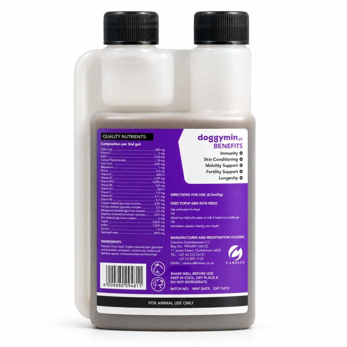 Doggymin (Skin &amp; Immunity Support For Dogs) - Camelus - Skin Conditioning | Longevity | Mobility | Fertility | Immunity