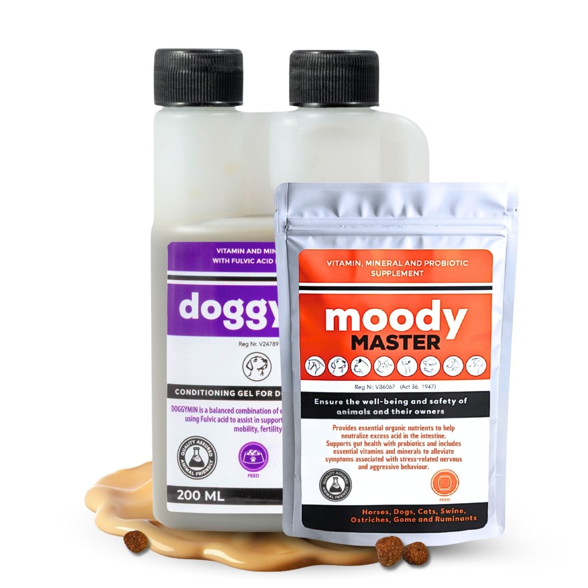 DoggyMin & Moody Master (Wellness & Calmness Support for Dogs) - Camelus - Skin | Longevity | Immunity | Barking | Anxiety | Probiotic