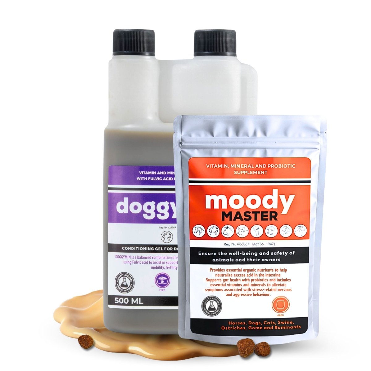 DoggyMin &amp; Moody Master (Wellness &amp; Calmness Support for Dogs) - Camelus - Skin | Longevity | Immunity | Barking | Anxiety | Probiotic