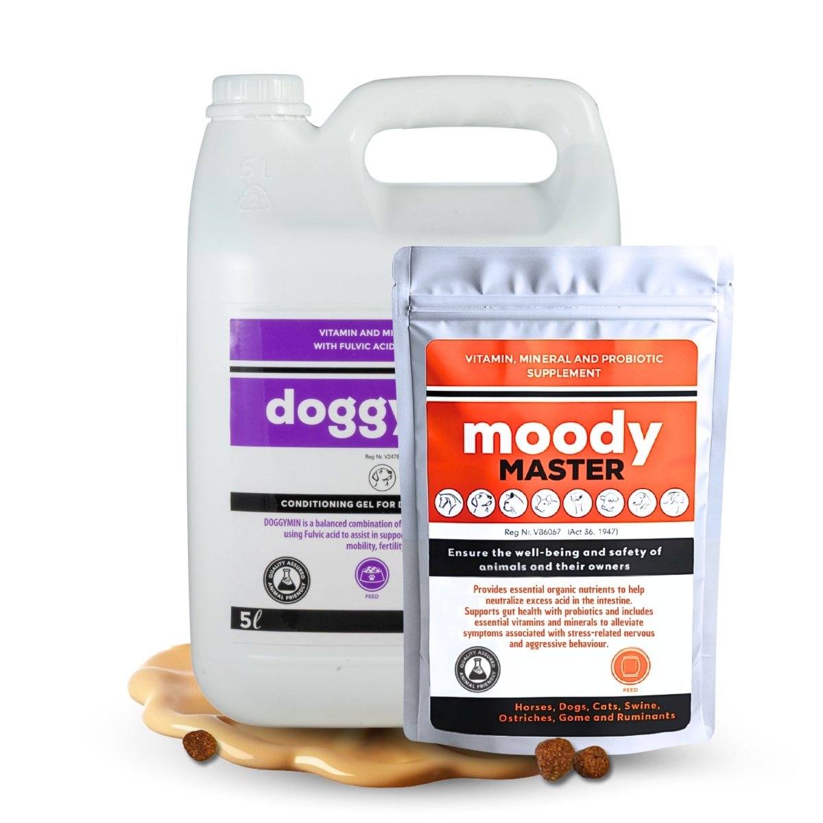 DoggyMin &amp; Moody Master (Wellness &amp; Calmness Support for Dogs) - Camelus - Skin | Longevity | Immunity | Barking | Anxiety | Probiotic