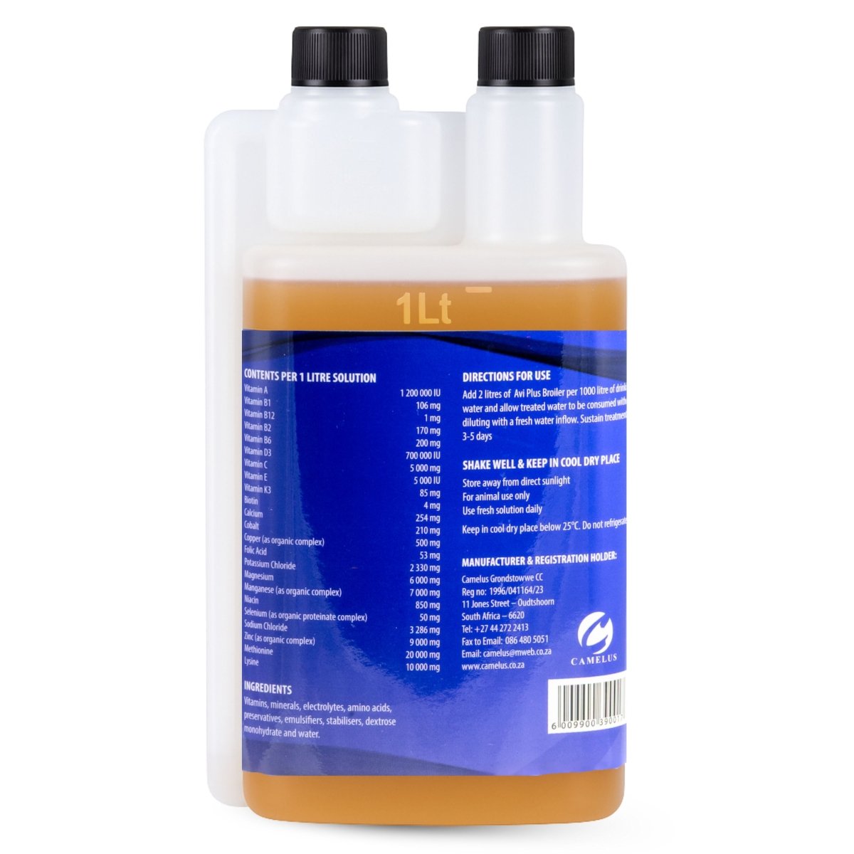 Avi Plus Broiler (Supplement For Poultry, Ostriches, Pet Birds &amp; Pigeons) - Camelus - Growth Support | Leg &amp; Feather Support | Immunity Support