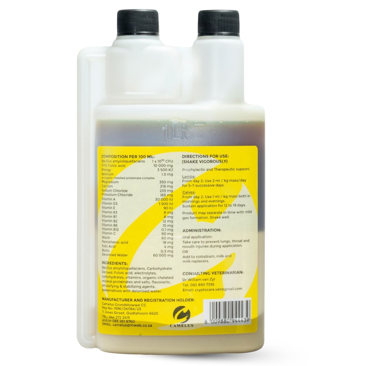 Cryptocare RTU (Supplement For Lambs, Calves &amp; Cattle) - Camelus - Rumen Development | Digestive Support | Immunity