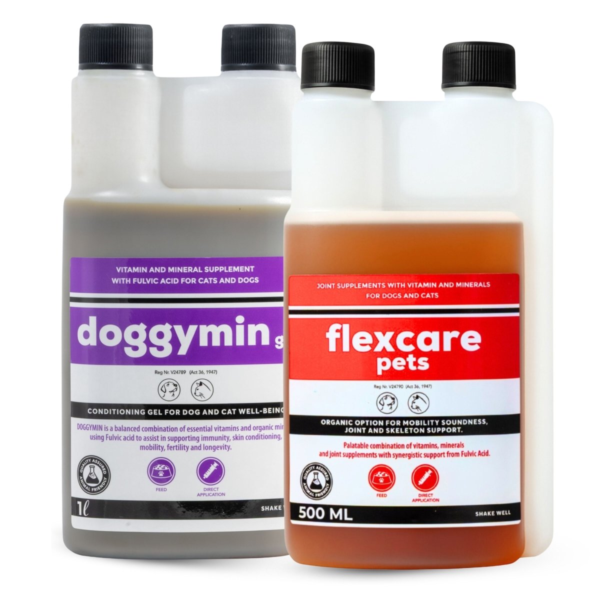 Flexcare &amp; Doggymin (Joint &amp; Skin Support For Dogs &amp; Cats) - Camelus - Joint | Skeleton | Mobility | Skin Conditioning | Longevity | Fertility | Immunity