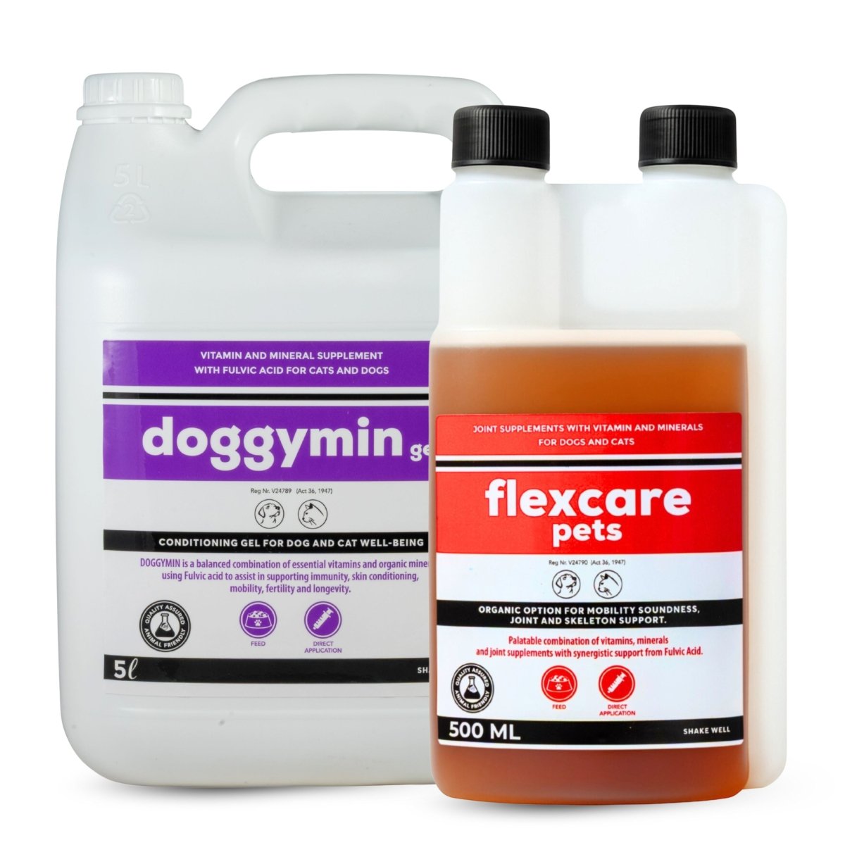 Flexcare &amp; Doggymin (Joint &amp; Skin Support For Dogs &amp; Cats) - Camelus - Joint | Skeleton | Mobility | Skin Conditioning | Longevity | Fertility | Immunity