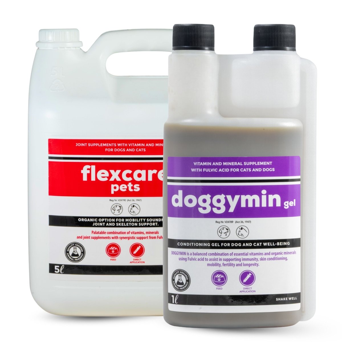 Flexcare &amp; Doggymin (Joint &amp; Skin Support For Dogs &amp; Cats) - Camelus - Joint | Skeleton | Mobility | Skin Conditioning | Longevity | Fertility | Immunity