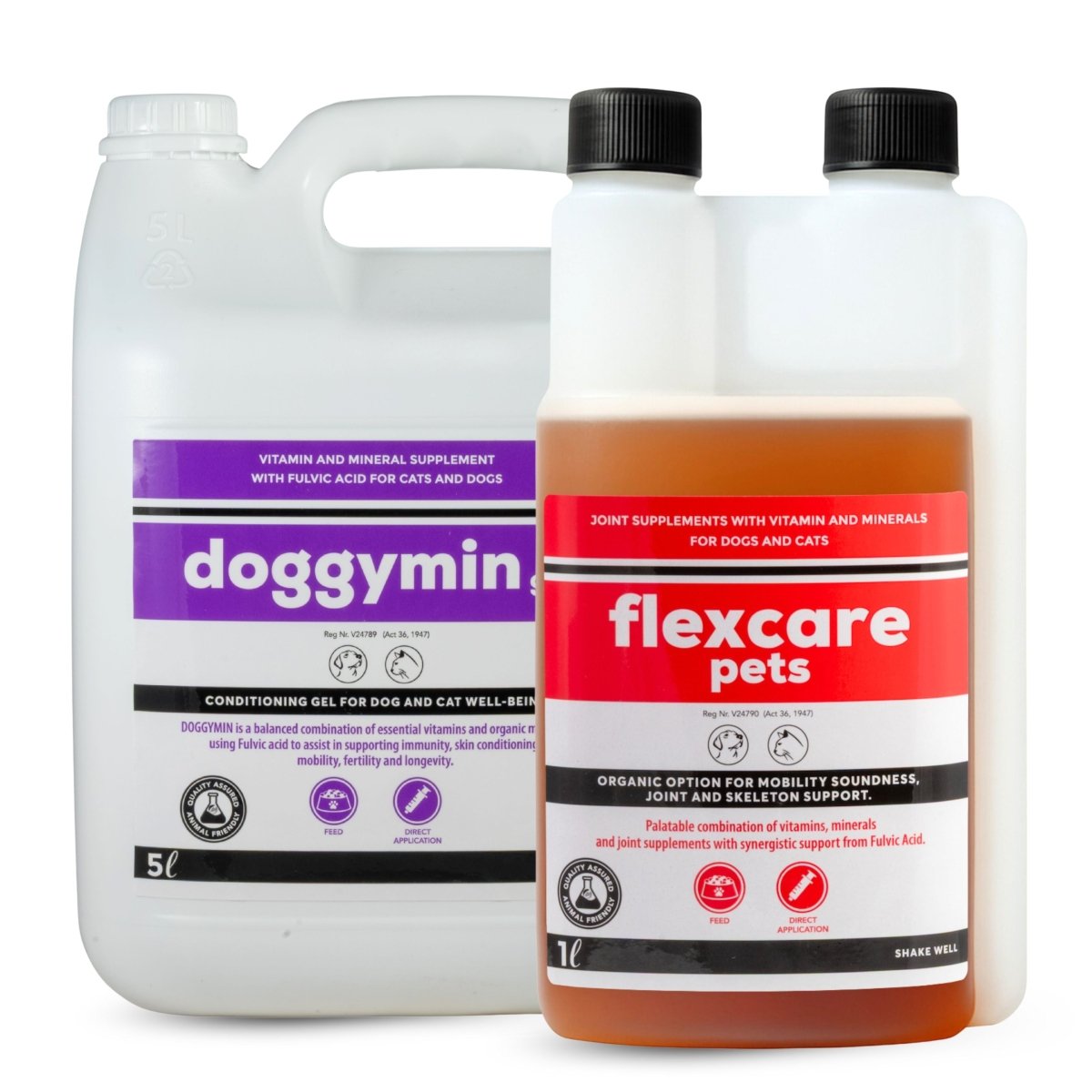 Flexcare &amp; Doggymin (Joint &amp; Skin Support For Dogs &amp; Cats) - Camelus - Joint | Skeleton | Mobility | Skin Conditioning | Longevity | Fertility | Immunity