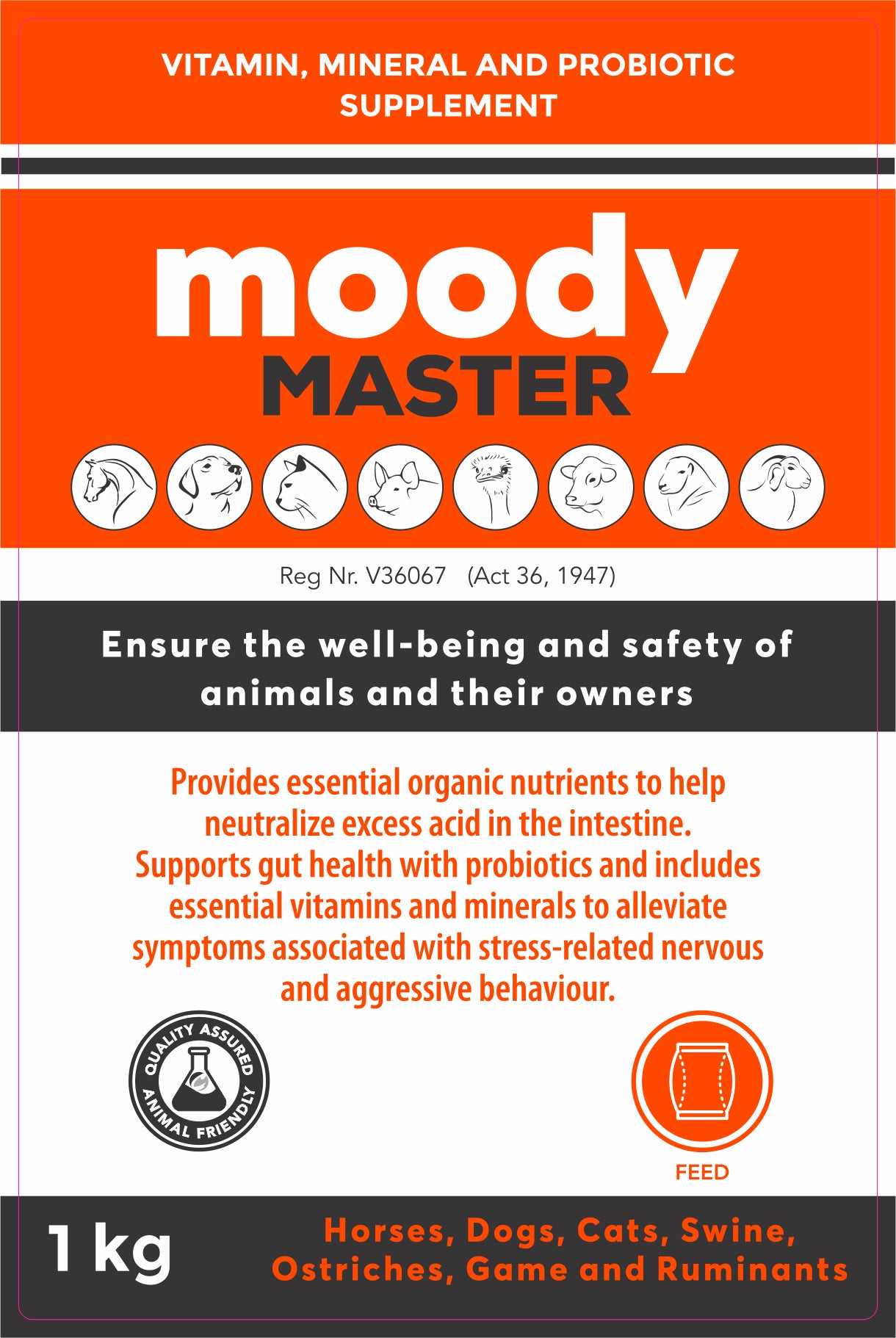 Moody Master (Natural Calmness, Focus &amp; Gut Support for Horses)