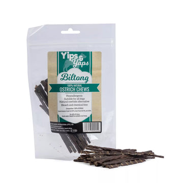 Ostrich Biltong Natural Dog Treats