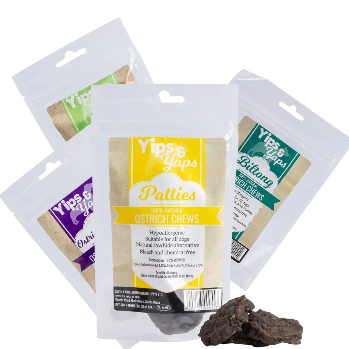 Dog Treat Combo (Biltong + Chunks + Patties + Chews) - Camelus - 100% Natural Dog Chews