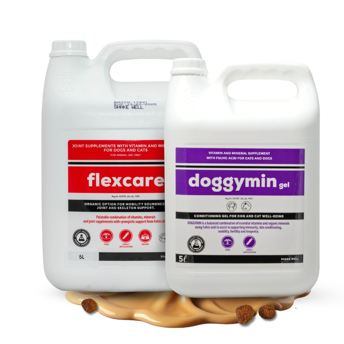 Flexcare &amp; Doggymin (Joint &amp; Skin Support For Dogs &amp; Cats) - Camelus - Joint | Skeleton | Mobility | Skin Conditioning | Longevity | Fertility | Immunity