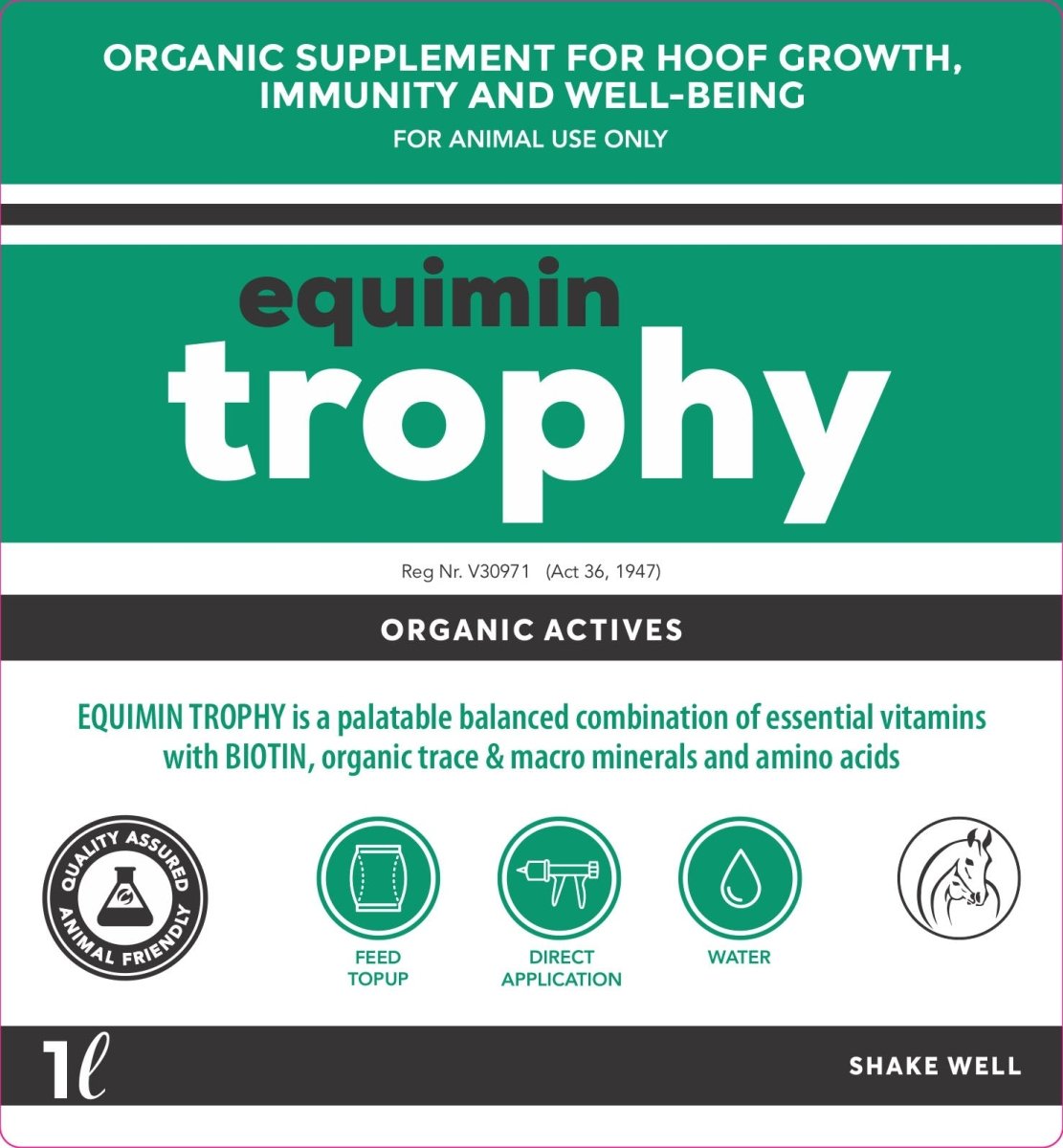 Equimin Trophy (Supplement For Horses & Game) - Camelus - Hoof Health | Fertility | Immunity | Growth | General Well - Being